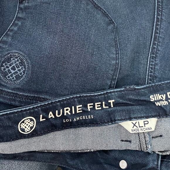 Laurie Felt Size XLP Petite Dark Silky Denim Vital Stretch Easy Skinny Jeans - Picture 7 of 7